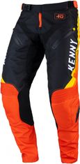 Kenny nohavice TITANIUM 22 černo-žlto-oranžovo-biele 34