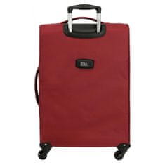 Jada Toys Sada textilných cestovných kufrov ROLL ROAD ROYCE Red / Červená, 55-66-76cm, 5019424
