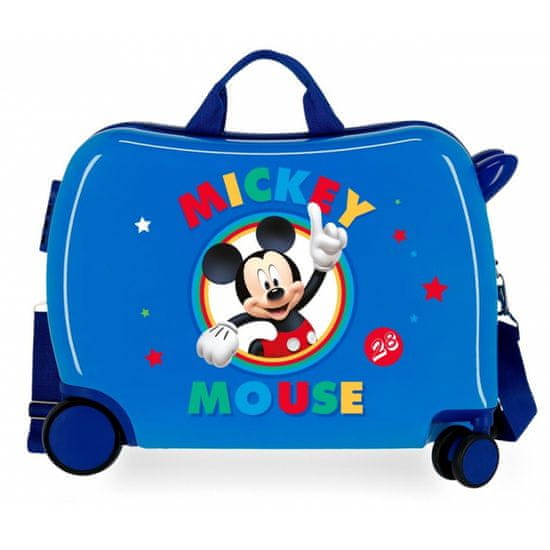 Jada Toys Detský cestovný kufor na kolieskach / odrážadlo MICKEY MOUSE Blue, 2039821