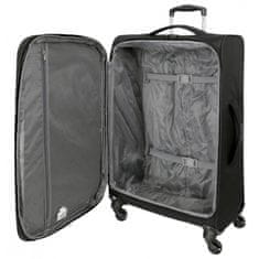 Jada Toys Sada textilných cestovných kufrov ROLL ROAD ROYCE Black / Čierna, 55-66-76cm, 5019421