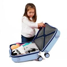 Jada Toys Detský cestovný kufor na kolieskach / odrážadlo DISNEY FROZEN Blue, 34L, 4019821