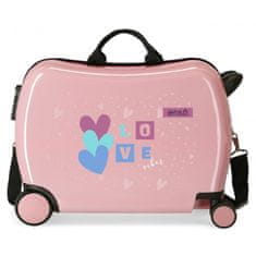 Jada Toys Detský cestovný kufor na kolieskach / odrážadlo ENSO Love Vibes, 34L, 9459821