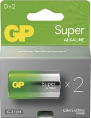 GP Batteries GP Alkalická baterie SUPER D (LR20) - 2ks