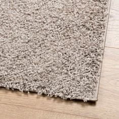 Petromila vidaXL Chlpatý koberec vysoký vlas moderný béžový 240x240 cm