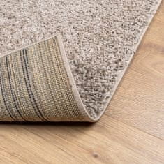 Petromila vidaXL Chlpatý koberec vysoký vlas moderný béžový 160x230 cm
