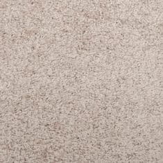 Petromila vidaXL Chlpatý koberec vysoký vlas moderný béžový 240x240 cm
