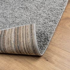 Petromila vidaXL Chlpatý koberec vysoký vlas moderný sivý 140x200 cm