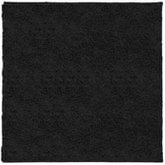 Petromila vidaXL Chlpatý koberec vysoký vlas moderný čierny 240x240 cm