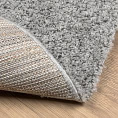 Petromila vidaXL Shaggy koberec PAMPLONA, vysoký vlas, moderný, sivý Ø 280 cm