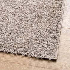 Petromila vidaXL Shaggy koberec PAMPLONA, vysoký vlas, moderný, béžový 140x200cm