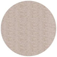 Petromila vidaXL Chlpatý koberec vysoký vlas moderný béžový Ø 160 cm