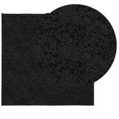 Petromila vidaXL Shaggy koberec PAMPLONA, vysoký vlas, moderný, čierny 160x160cm