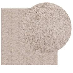 Petromila vidaXL Shaggy koberec PAMPLONA, vysoký vlas, moderný, béžový 200x200cm