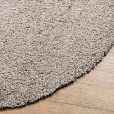 Petromila vidaXL Chlpatý koberec vysoký vlas moderný béžový Ø 160 cm