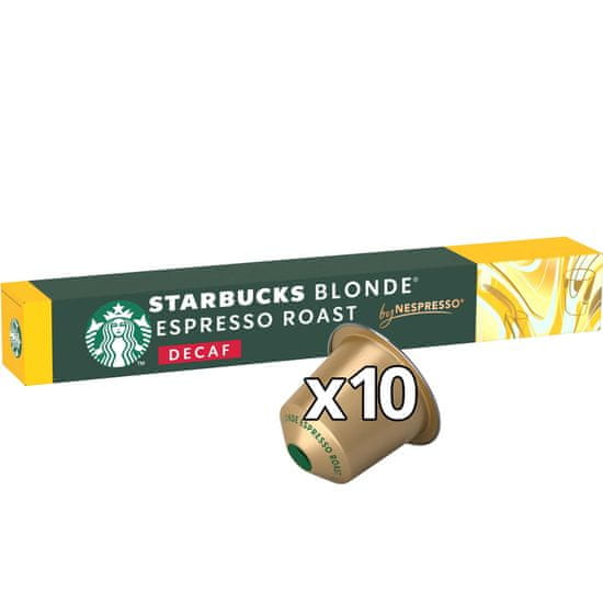 Starbucks by NESPRESSO Blonde Espresso Roast Decaf, kávové kapsule - 10 kapsúl v balení