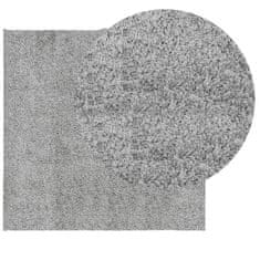 Petromila vidaXL Shaggy koberec PAMPLONA, vysoký vlas, moderný, sivý 240x240 cm