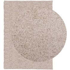 Petromila vidaXL Chlpatý koberec vysoký vlas moderný béžový 200x280 cm
