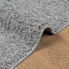 Petromila vidaXL Chlpatý koberec s vysokým vlasom moderný sivý 160x160 cm