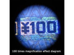Sobex Klenotnícka lupa 100x led profesionálny mikroskop