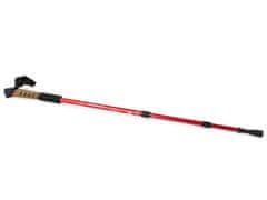 Sobex Nordic Walking palice s korkovou rukoväťou Farba červená
