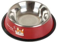Sobex Kovová miska pre psov s protišmykovým nápisom 150ml