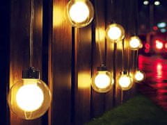 Sobex Solárne záhradné girlandy 20 LED svetiel teplé