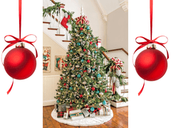 Sobex Podložka pod vianočný stromček biela kožušina okrúhla 90cm okrúhla