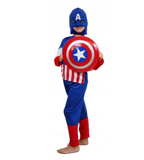 bHome Detský kostým Kapitán Amerika so štítom 98-104 S
