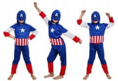 bHome Detský kostým Kapitán Amerika so štítom 110-122 M