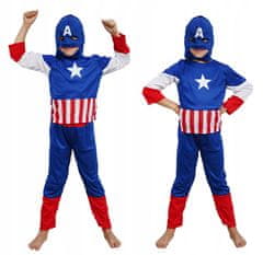 bHome Detský kostým Kapitán Amerika s maskou 110-122 M