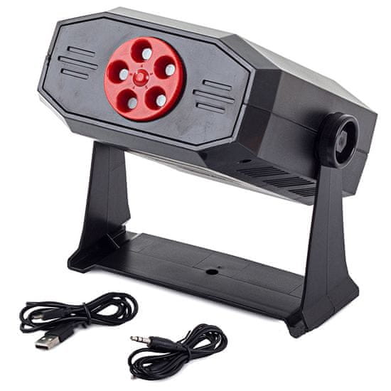 Sobex Laserový projektor stroboskopický laserový diskotékový reproduktor