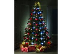 Sobex Vianočný stromček svetlá opona 64 LED RGB