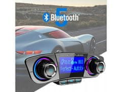 Sobex Bluetooth fm vysielač usb 5.0 multifunkčný 8v1