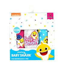 Eplusm Baby Shark Dievčenské Nohavičky - Pohodlné a Rozkošné! - 3 ks 104 – 110 / 4–5 rokov Viacfarebná