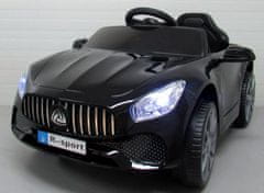 Mamido Elektrické autíčko Cabrio B3 v lesklej čiernej farbe