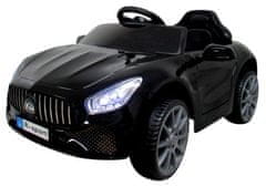 Mamido Elektrické autíčko Cabrio B3 v lesklej čiernej farbe