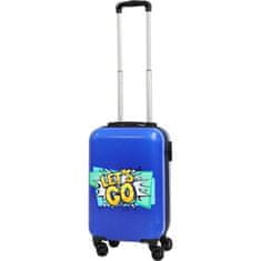EXCELLENT Cestovný kufor na kolieskách LETS GO modrá 51 x 33 x 21,5 cm 27 l