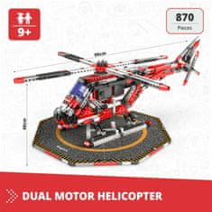 ENGINO MEGA BUILDS: Dvojmotorový vrtuľník