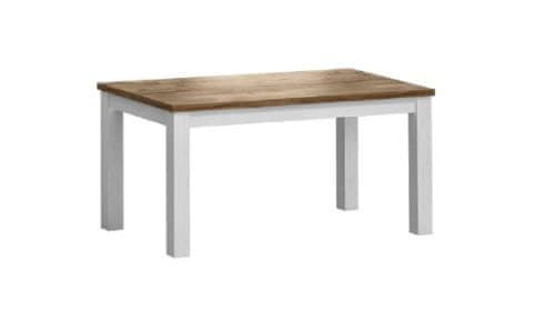 KONDELA Stôl STD, rozkladacia, 60-203x90 cm, PROVANCE hnedá drevotrieska 90 x 160 x 82 cm