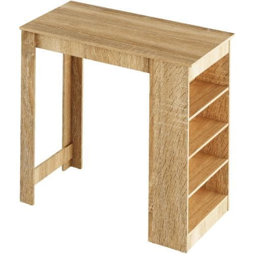 KONDELA Barový stôl dub sonoma 117x57 cm Austen