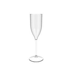 GOLD PLAST Plastový pohár na šampanské, Flute, 170ml, nerozbitný, číry