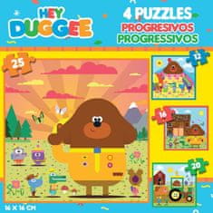 EDUCA Puzzle Hey Duggee 4v1 (12,16,20,25 dielikov)