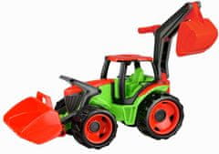 LENA Traktor s lyžicou a bagrom, zelenočervený