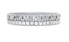 Michael Kors Elegantný strieborný prsteň so zirkónmi MKC1581AN040 (Obvod 52 mm)