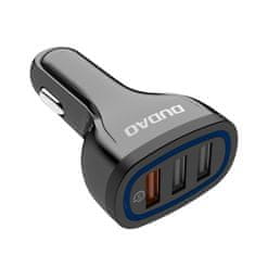 DUDAO Rýchle nabíjanie 3.0 QC3.0 2,4A 18W 3x USB nabíjačka do auta biela R7S Dudao