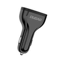 DUDAO Rýchle nabíjanie 3.0 QC3.0 2,4A 18W 3x USB nabíjačka do auta čierna R7S Dudao