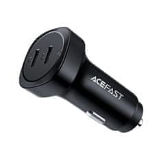 AceFast Nabíjačka do auta 72W 2x USB-C PPSPD Quick Charge 3.0 AFC FCP black B2 black Acefast