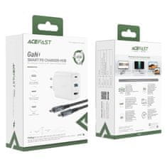 AceFast GaN 65W sieťový nabíjací adaptér USB-C/USB HDMI 4K adaptér s káblom biely Acefast