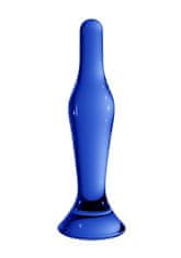 Shots Toys Shots Chrystalino Flask blue sklenené dildo