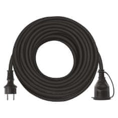 EMOS Vonkajší predlžovací kábel 25 m / 1 zásuvka / čierny / guma-neoprén / 230 V / 2,5 mm2
